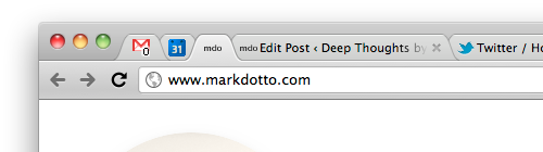 Chrome without bookmark bar