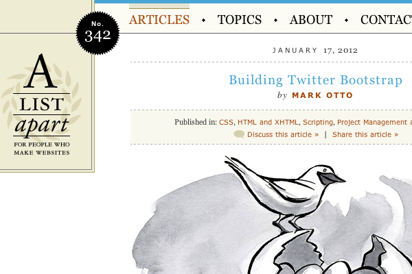 Bootstrap in A List Apart